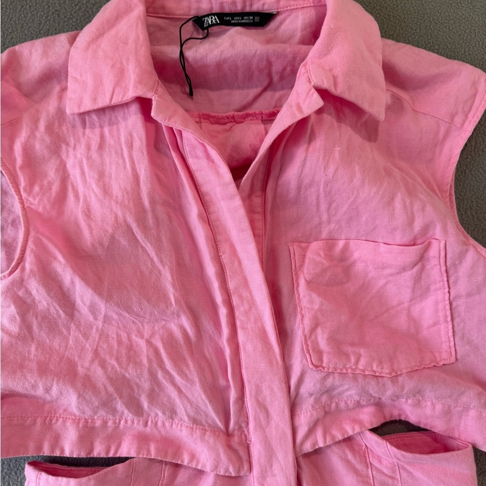 Zara Pink Sleeveless Mini Dress - Picture 7 of 10